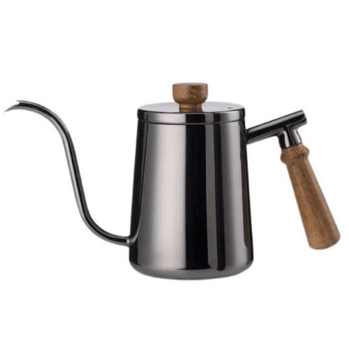 Stirvana Stainless Steel Gooseneck Kettle Wooden Handle – Precision Meets Style
