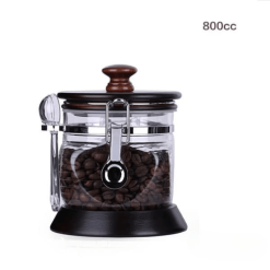 Stirvana Airtight Coffee Storage Jar with Wooden Lid