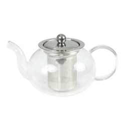 Elegant Glass Teapot Stainless Steel Infuser – Perfect Loose Leaf Tea