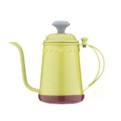 Retro Yellow Pour-Over Kettle Gooseneck Spout – Stylish Precision Brewing